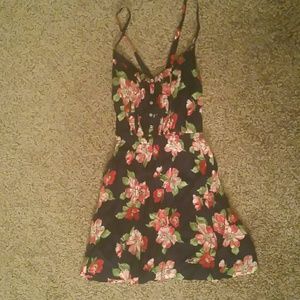 Navy floral Hollister summer dress